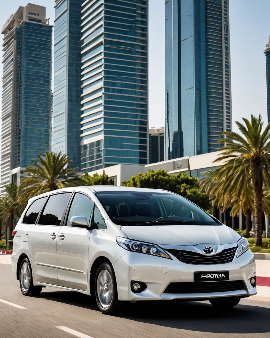 Van rental for group transportation in Dubai
